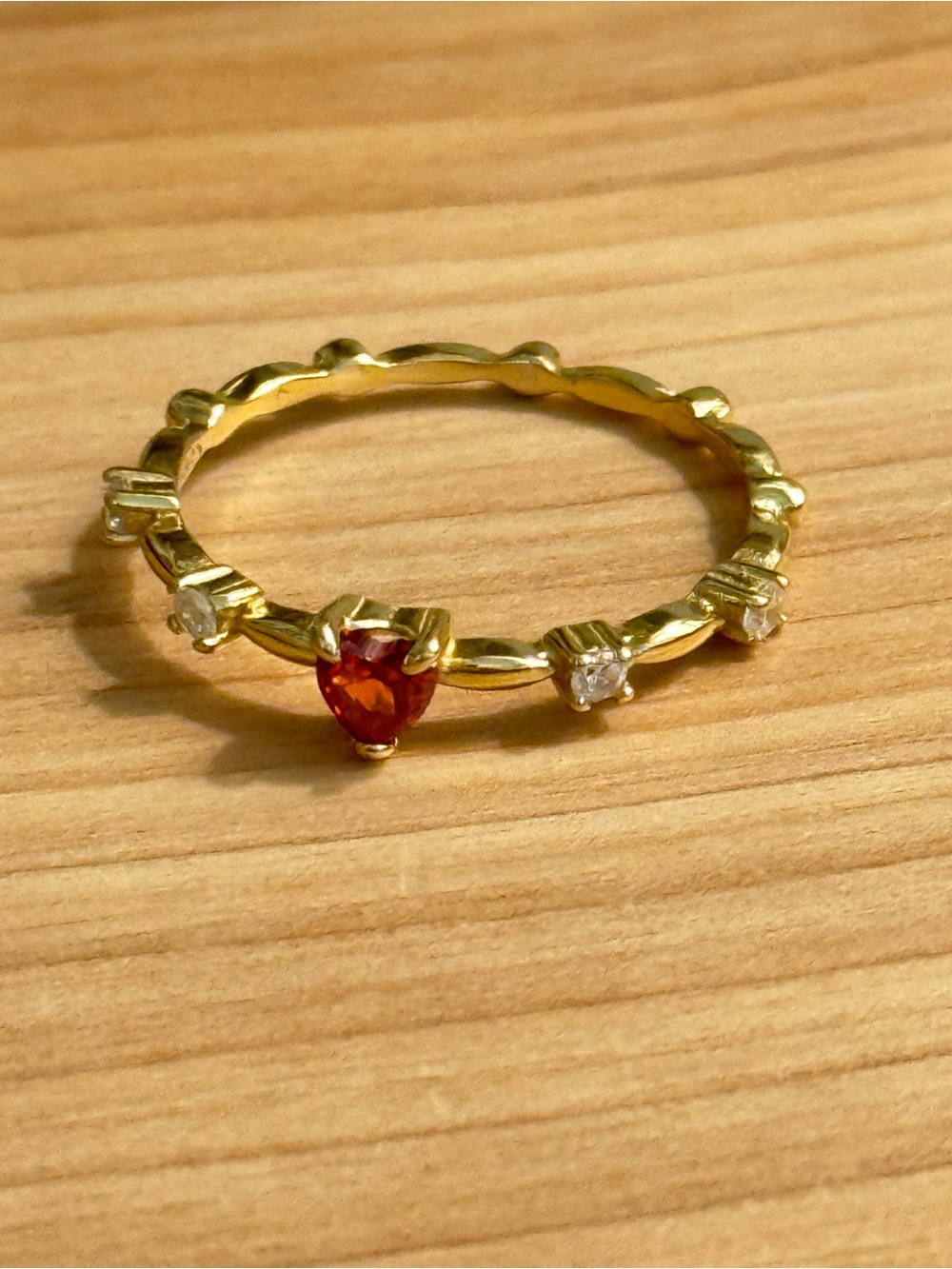 Vintage Dainty 925 Heart Ring